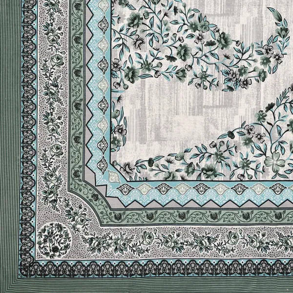 Green_Cotton_Eternal_Bloom_Double_Bedsheet_With_Pillow_Cover_70X100_Cm